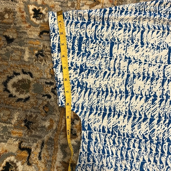 POETRY FASHION Linen T-SHIRT MIDNIGHT CREAM, SIZE 18 - Picture 8 of 10